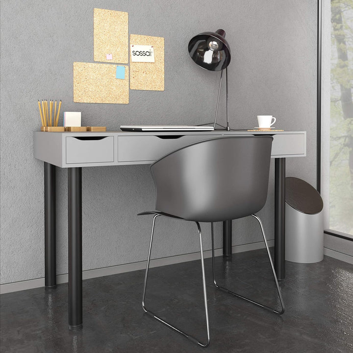 sossai® Premium Tischbeine TBBL | höhenverstellbar | Farbe: Schwarz | 4 Stück | Höhe: 71 cm (710 mm)