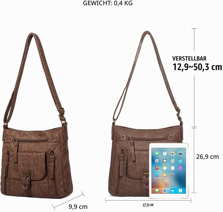 KL928 Tasche Damen Umhängetasche kleine Handtaschen Schultertasche Damentasche Damenhandtasche mitte