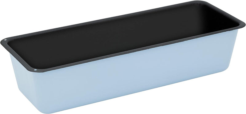 Riess, 0633-028, Brotbackform 35 cm, BACKEMAILLE BLAU, LBH 36,7x14,2x8,3 cm, Gew. 0,716kg, Volumen 3