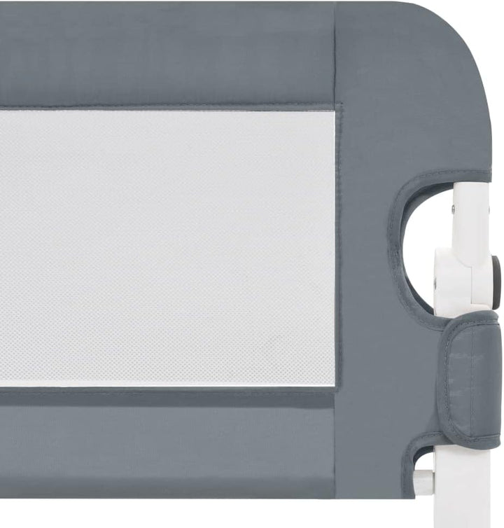 puraday Kleinkind-Bettschutzgitter Grau 102x42 cm Polyester Bettgitter Rausfallschutz Rausfallschutz