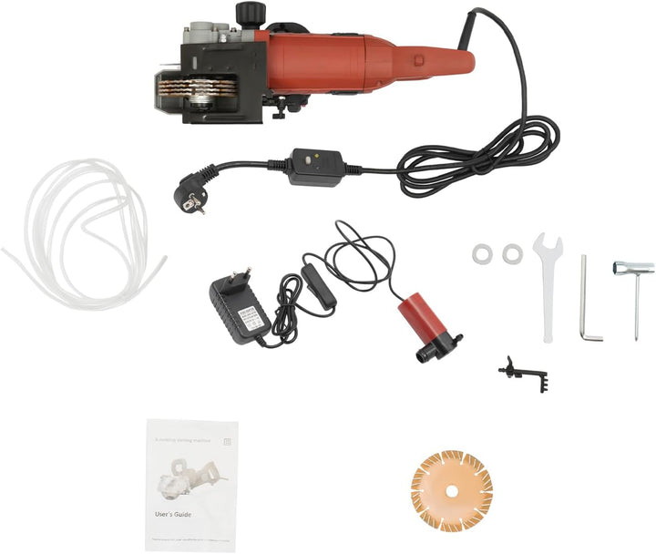 Mauernutfräse Schlitzfräse Mauerfrase Wandfräse 4800W 6200 U/min Laser, mit Leckage-Schutz, mit 5-St