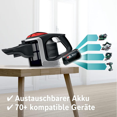 Bosch Akku-Staubsauger Unlimited ProPower Serie 8 BSS81POW1, kabelloser Handstaubsauger, beutellos,