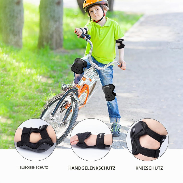 Knieschützer für Kinder Schutzausrüstungs-Set mit Knieschonern, Ellbogenschonern Handgelenkschützern