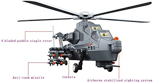 Apostrophe Games Angriff Hubschrauber Baustein Set - 283 Stücke, Hubschrauber