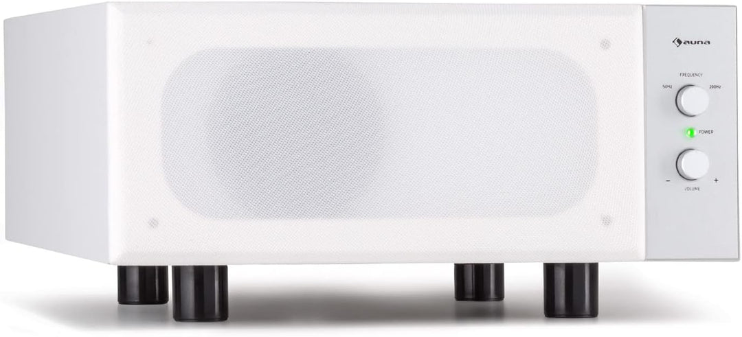 auna Two Hi-Fi Subwoofer mit Auto-Off, 80W RMS Subwoofer Passiv, HiFi-Lautsprecher Boxen für Heimkin