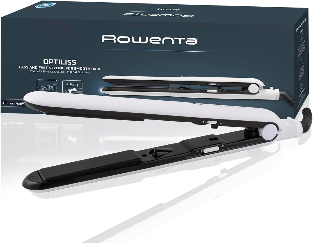 Rowenta SF3210 Optiliss Haarglätter | 10 Temperaturen bis zu 230 °C | effiziente Glättleistung | Auf