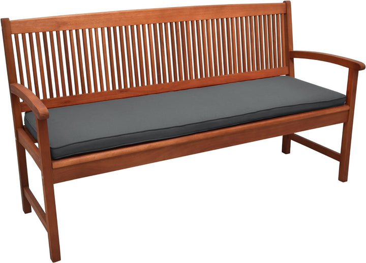 Beautissu Loft BK Auflage Bankkissen 150x48x5 cm Sitzkissen für Gartenbank Polster Auflage Gartenmöb