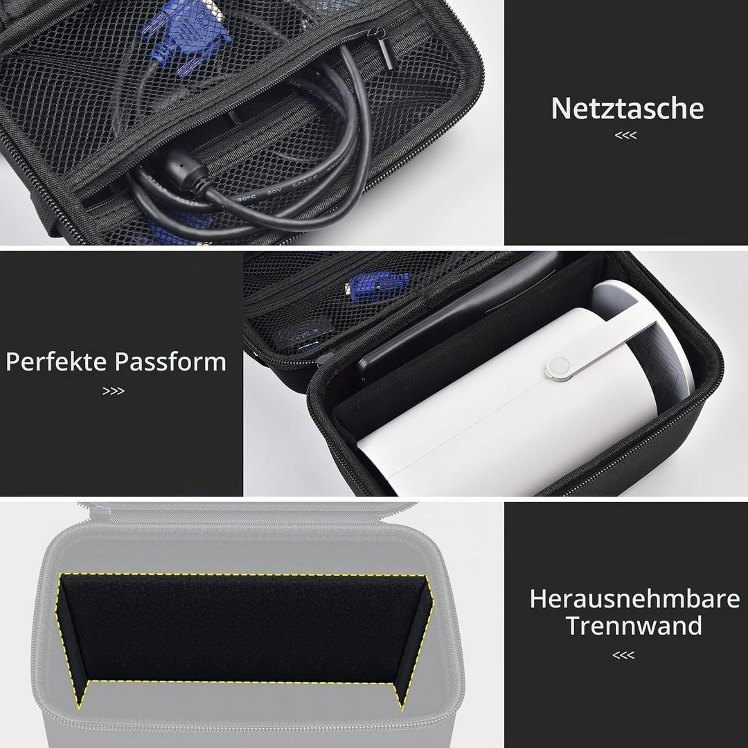 Mini Beamer Tasche Kompatibel mit LQWELL/für Magcubic/für YEEFON/für ELEPHAS/für Alwtniet Beamer 4k,