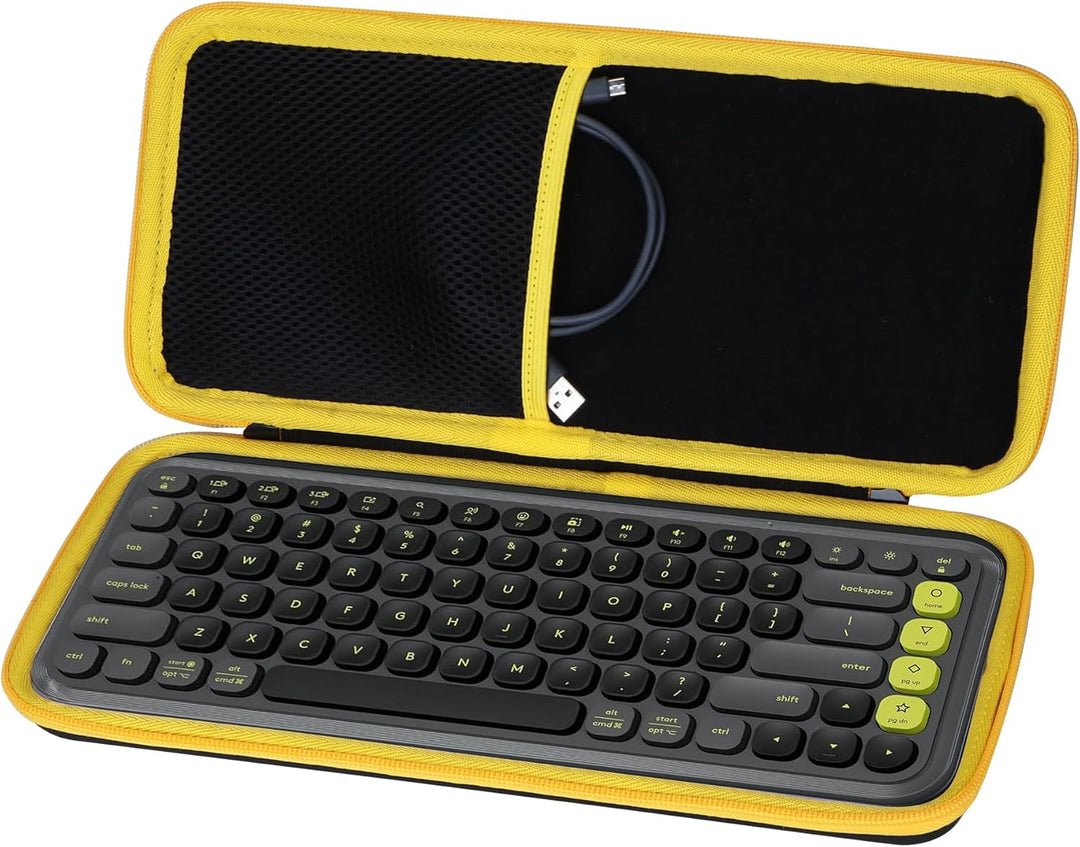 Lebakort Hart Schutz Hülle Etui Tasche für Logitech POP ICON Keys Tastatur | Hartschale, Weiches Inn