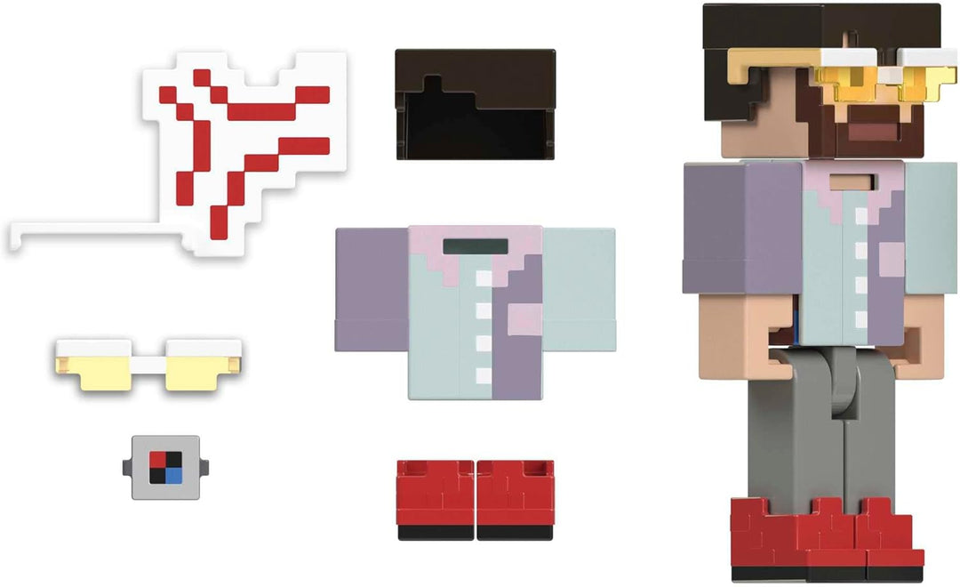 MINECRAFT Creator Series - Camp Enderwood-Kryptid Actionfigur mit 2 Zubehörsets für individuelle Ges