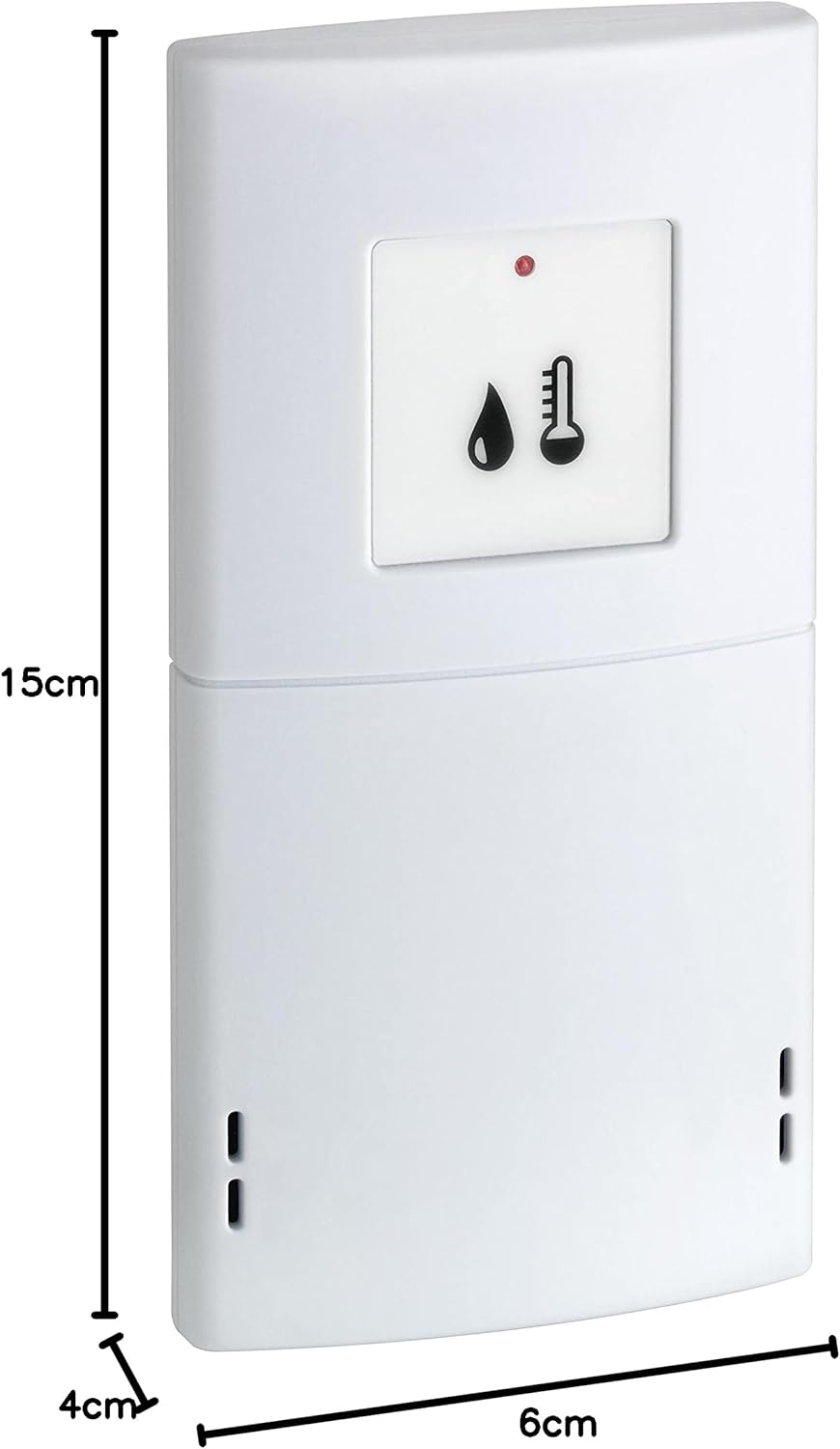 TFA Dostmann Thermo-Hygrosender, 30.3196, Ersatzsender für TFA Funkstationen 35.1122 | 35.1128, kabe