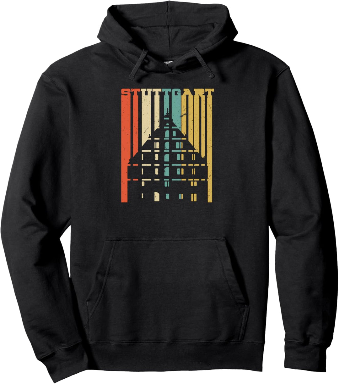 Retro Vintage Passend Stuttgart Pullover Hoodie