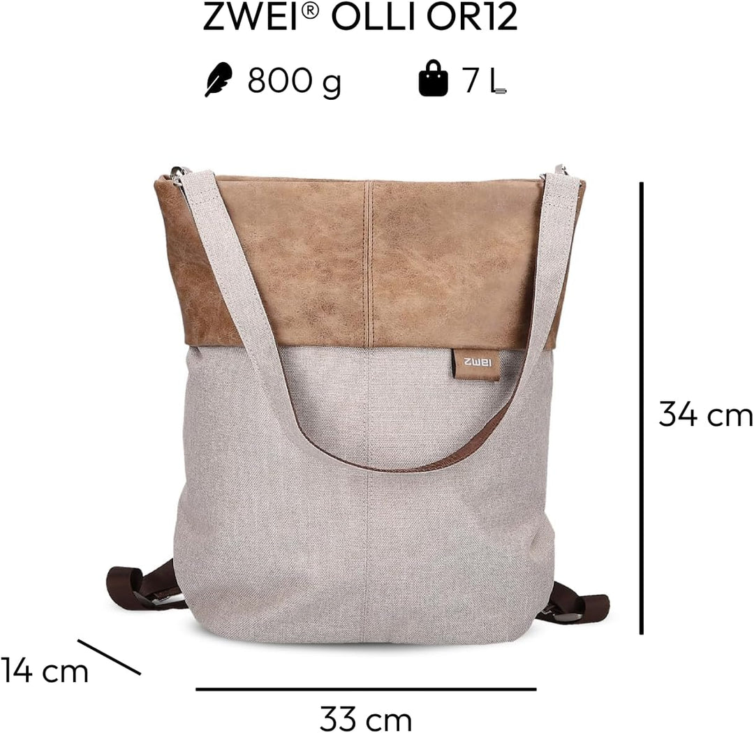 Zwei Unisex Or12 Rucksack (1er Pack), Creme