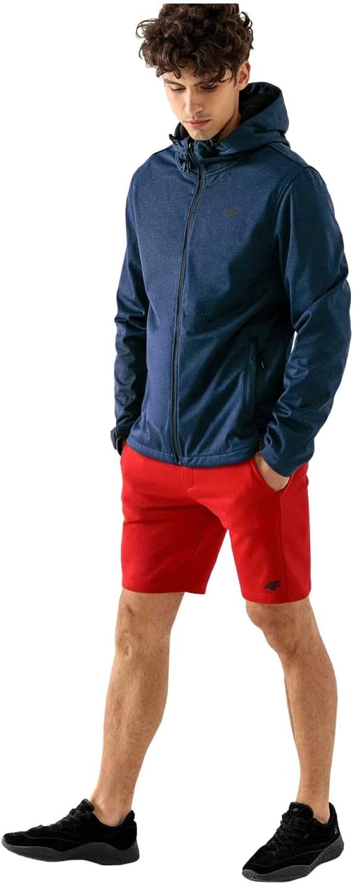 4F Herren H4Z22-sfm350 Softshell Jacket, Dark Blue Melange, Small