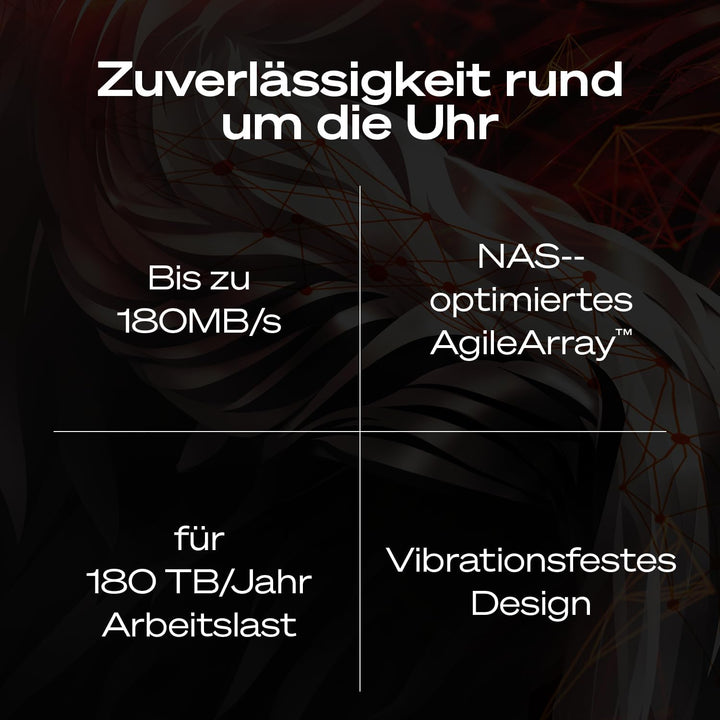 Seagate IronWolf 2 TB interne Festplatte NAS HDD, 3.5 Zoll, 5400 U/Min, CMR, 64 MB Cache, SATA 6 GB/