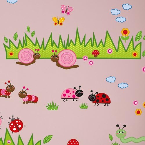 Wandkings Krabbelwelt Wandsticker Megapack Set, 95 Aufkleber, Gesamtfläche 260 x 70 cm