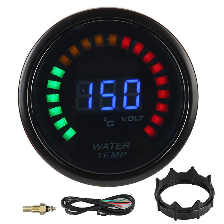 52mm/2.0in Temperaturanzeige Digitale ABS LED Wasserkühlmitteltemperaturanzeige Temperaturanzeige mi