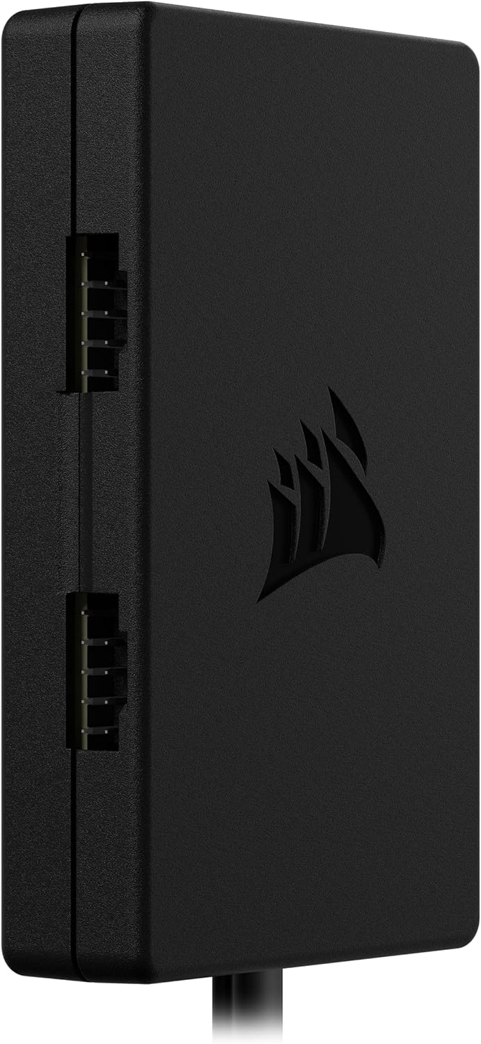 Corsair Interner 4-Port-Hub – 4X USB 2.0-Anschlüsse 9-polig – Einfache Anbringung per Magnet - Kompa