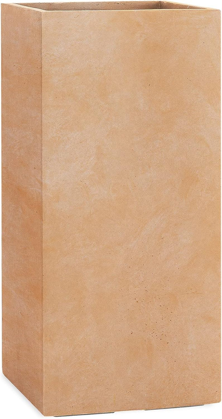 Pflanzwerk® Pflanzkübel Tower Terrakotta 70x33x33cm *Frostbeständiger Blumenkübel* *UV-Schutz* *Qual