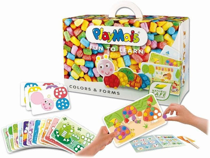 Playmais Fun to Learn Colors & Forms Bastel-Set für Kinder ab 3 Jahren I Motorik-Spielzeug mit 550 1