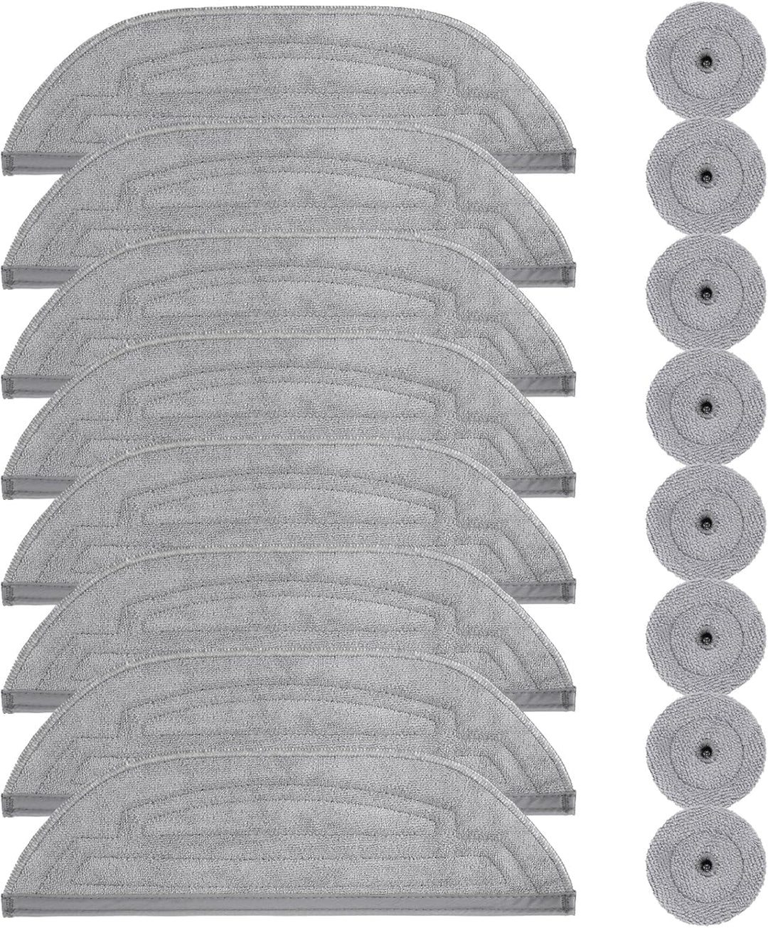 16 Stück Wischtücher Set für Roborock S8 MaxV Ultra/ S8 Max Ultra Saugroboter, 8 Wischtuch und 8 Sei