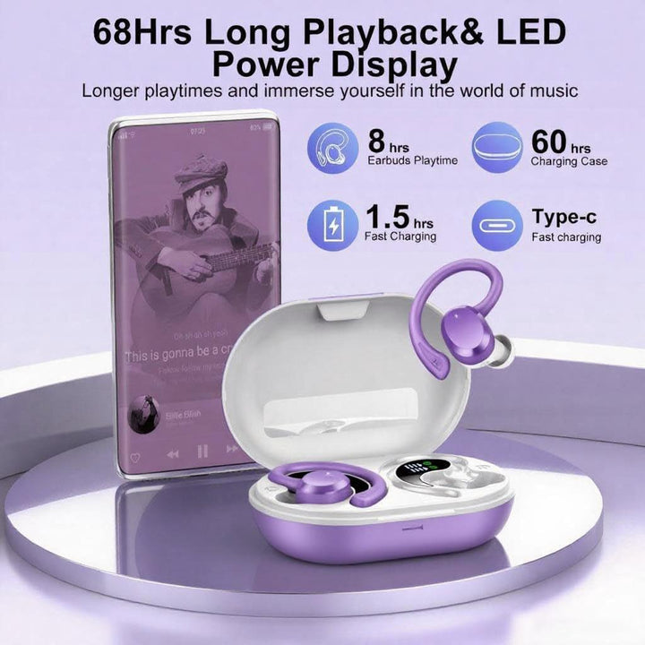 Bluetooth Kopfhörer In Ear, Kopfhörer Kabellos Bluetooth 5.4 mit 4 ENC Noise Cancelling Mic, 68 std