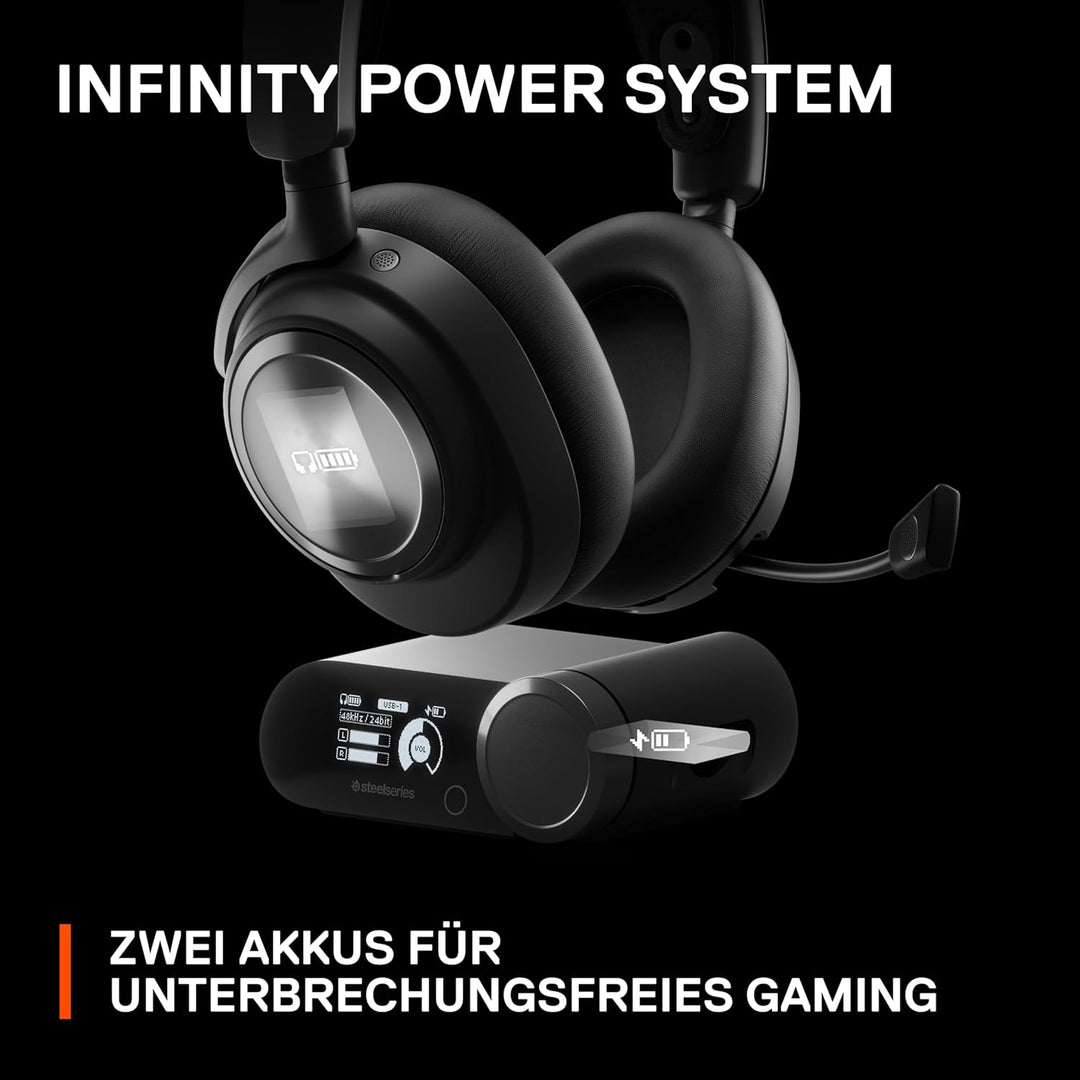 SteelSeries Arctis Nova Pro Wireless - Multi-System Gaming-Headset – Hi-Fi-Treiber – Active Noise Ca