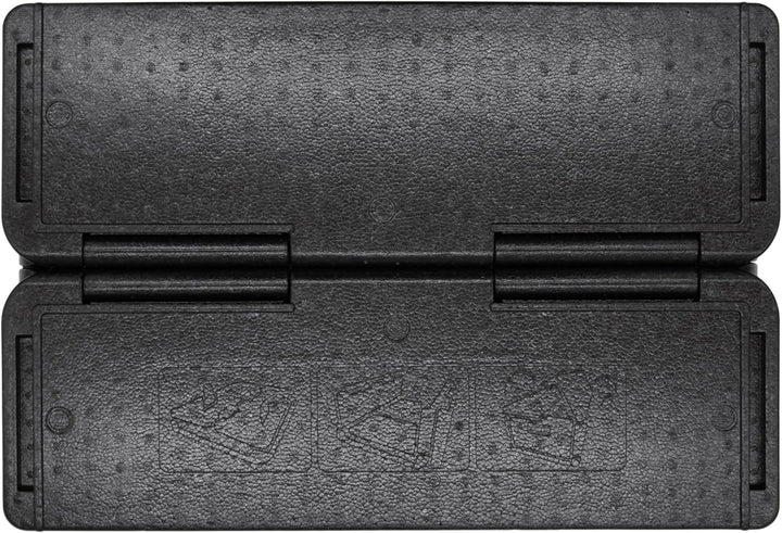 Thermobox gross faltbar schwarz zum Warmhalten und Kühlen - 42 L - Essen Warmhaltebox klappbar 60 x