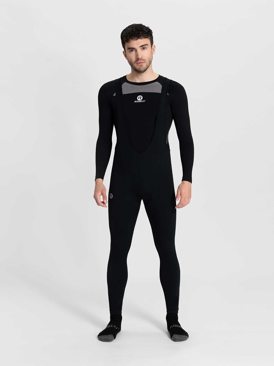 Rogelli Core Radlerhose Herren - Lange Fahrradhose Mit Trager - Schwarz S Schwarz, S Schwarz