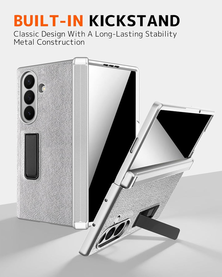 NINKI für Samsung Galaxy Z Fold 7 Hülle mit Privacy Screen Protector Magnetic ständer, Scharnier han