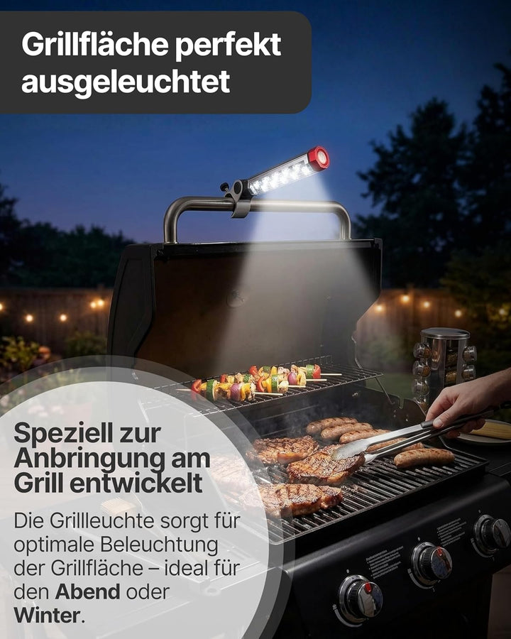 SCHWAIGER GLED0010 Grillleuchte BBQ LED Lampe Grill-Lampe Grillen Grillbeleuchtung neigbar drehbar S