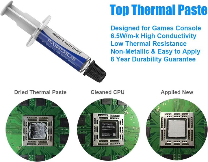 ElecGear Replacement CPU Lüfter für PS4 CUH-1xxx – Intern Reparatur Ersatzkühler Ventilator Kühler C