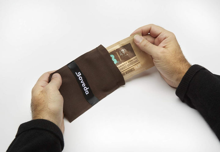 Boveda für Musikinstrumente | Einzelner Stoffbeutel für Boveda mit 49% RH | zur Verwendung bei einem