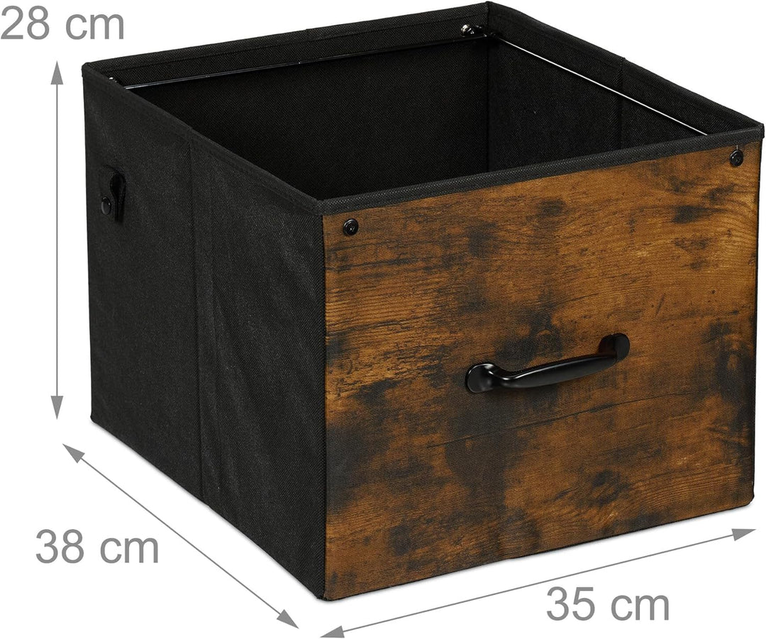 Relaxdays Rollcontainer 2 Schubladen, 4 Fächer, HBT 67x100x40 cm, Rollwagen mit Hängeregister, Büror