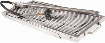 RidgeMonkey Grilla BBQ 65x22x30cm - tragbarer Grill zum Angeln, Angelgrill, Edelstahlgrill zum Ansit