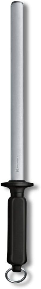 Victorinox Abziehstahl, Ovaler Wetzstahl zum Schärfen von Küchenmessern, 26 cm, Diamantbeschichtet,