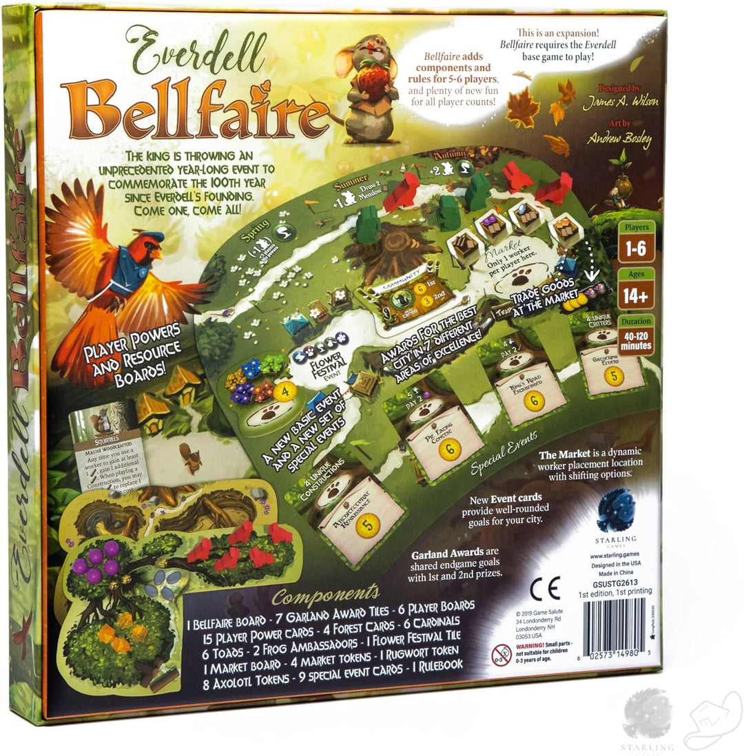 Starling Games STG2613 Zubehör, Grün Everdell: Bellfaire Erweiterung Einzelbett Board Game, Everdell