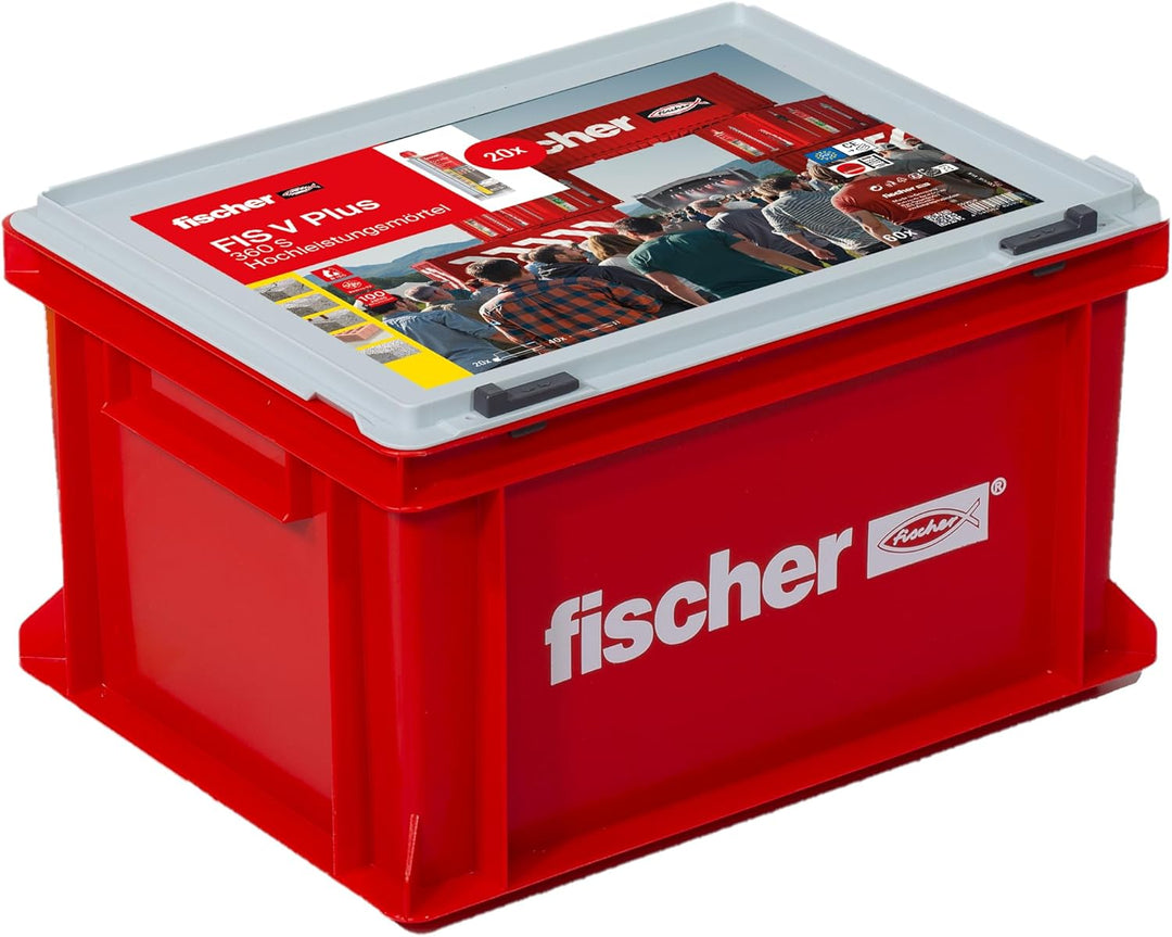 fischer Hochleistungsmörtel FIS V Plus 360 S im praktischen Handwerkerkoffer, wetterfester Mörtel fü