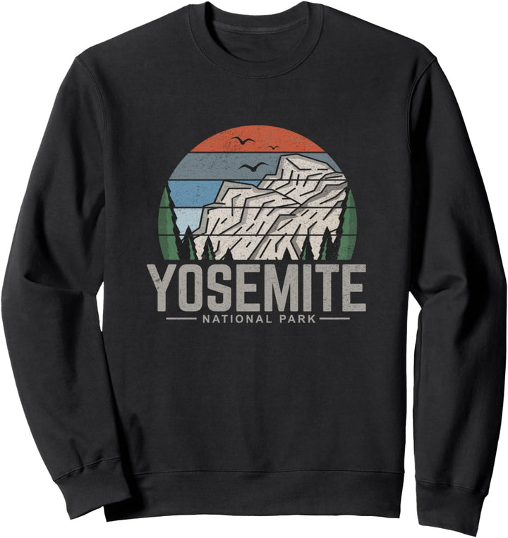 Vintage Retro Yosemite National Park Hiking T Shirt Sweatshirt
