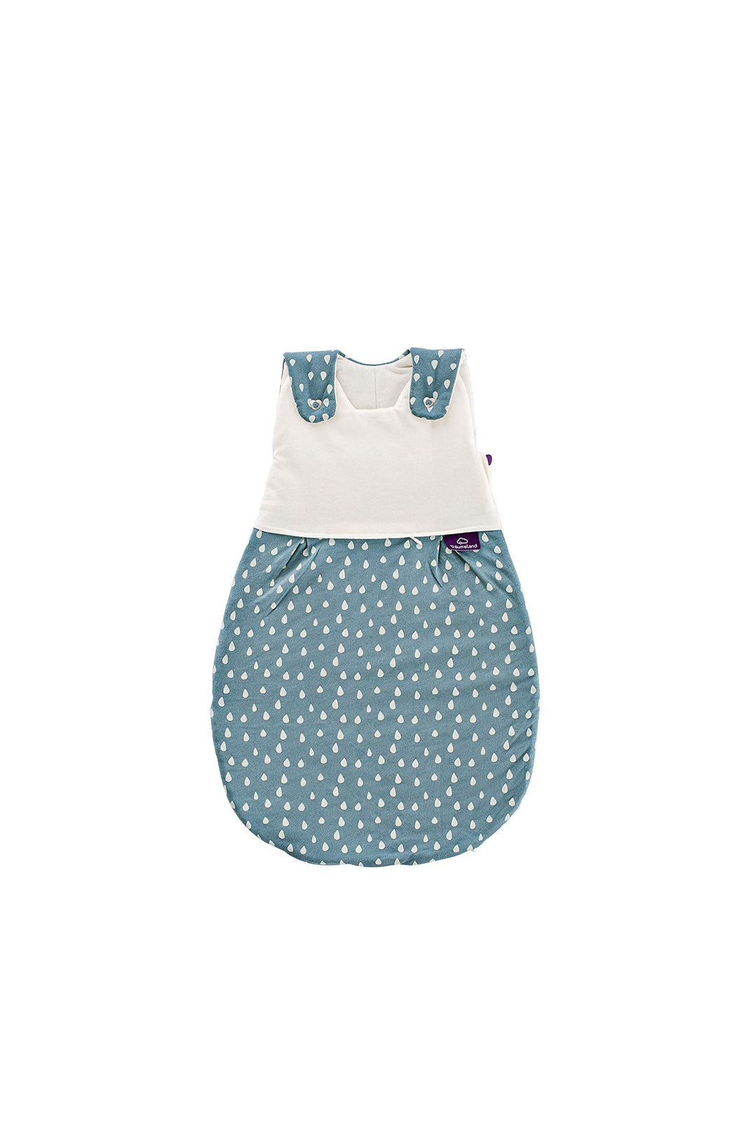 Träumeland S0102705 Aussenschlafsack LIEBMICH Tropfen Ozeanblau 68/74, mehrfarbig