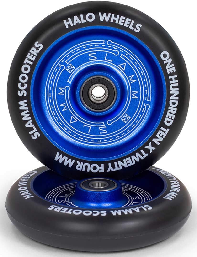 Slamm Scooters Halo Deep Dish Wheels Roller Unisex Erwachsene, Unisex-Erwachsene, SL590 110 mm Blau