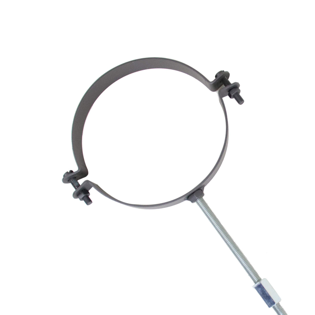 LANZZAS Ofenrohr Schellenset, im Durchmesser, DN, Ø 150 mm, Farbe: gussgrau - weitere Rohre aus unse