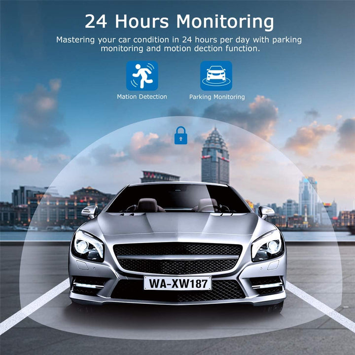 ORSKEY Dashcam Auto 1080P Full HD Autokamera DVR Dashboard Kamera Videorecorder Auto Kamera vorne Da