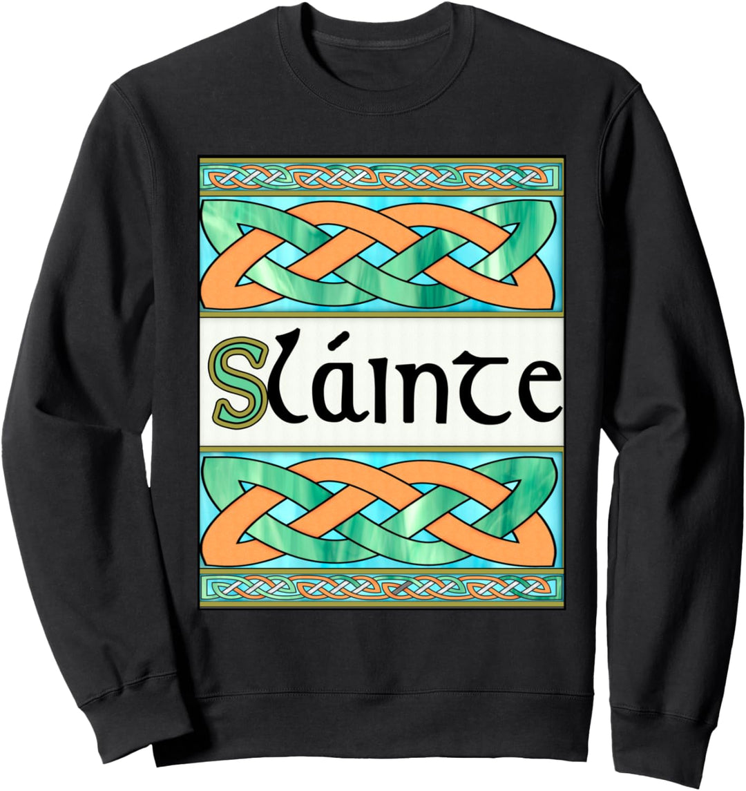 Slainte Celtic Knot Gute Gesundheit Prost Irish Ireland Sweatshirt