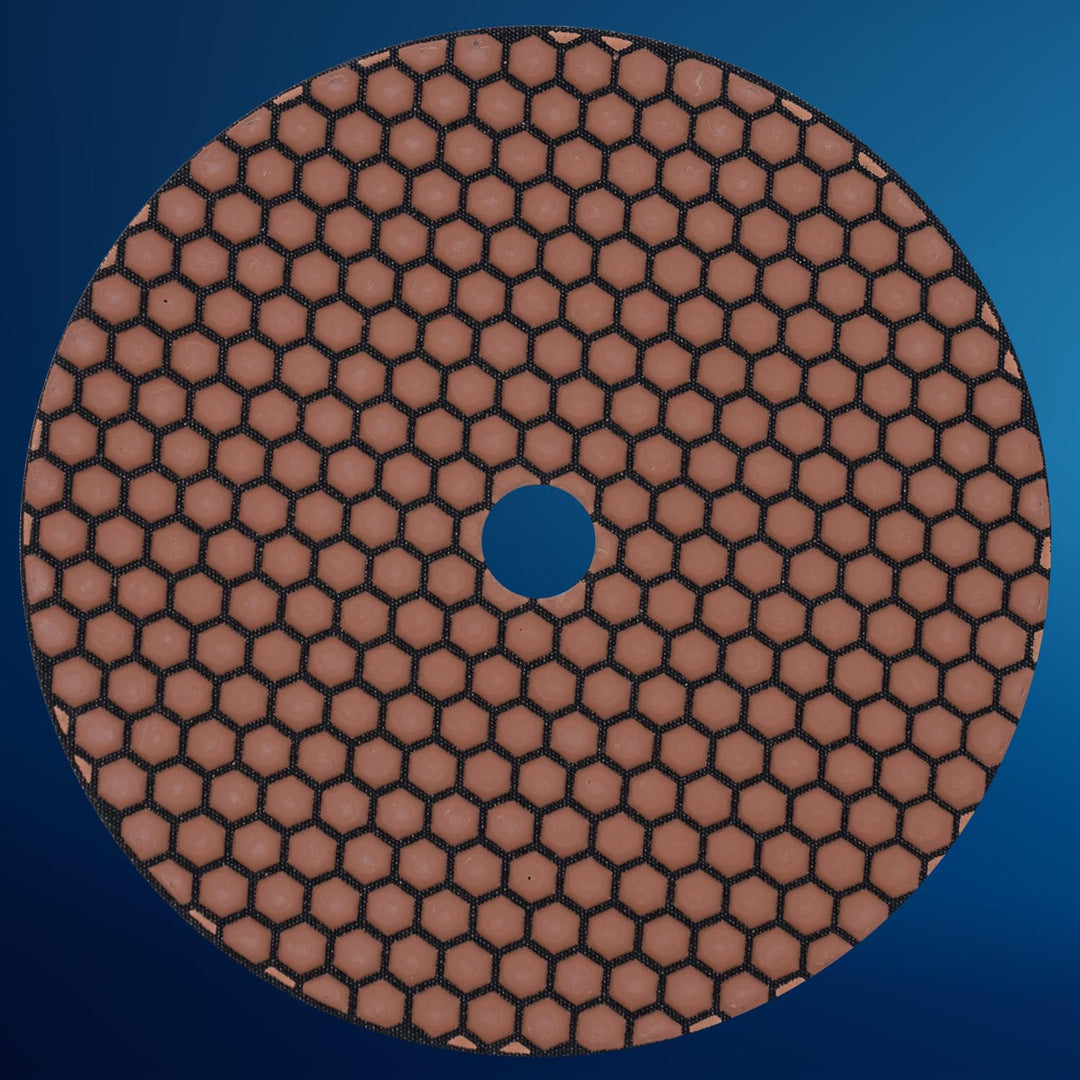 EDW Profi Diamant-Schleifpad für Trockenschliff, D = 230 mm, Körnung 400, Klettaufnahme, für Naturst