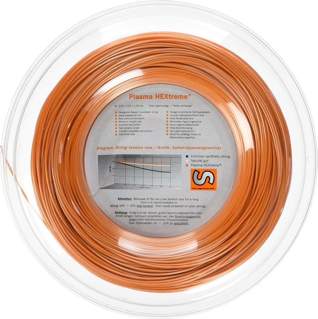Signum Saitenrolle Plasma HEXtreme 130 mm Perlorange, 130 mm Perlorange