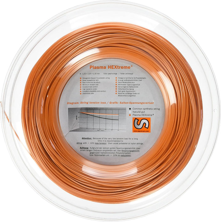 Signum Saitenrolle Plasma HEXtreme 130 mm Perlorange, 130 mm Perlorange