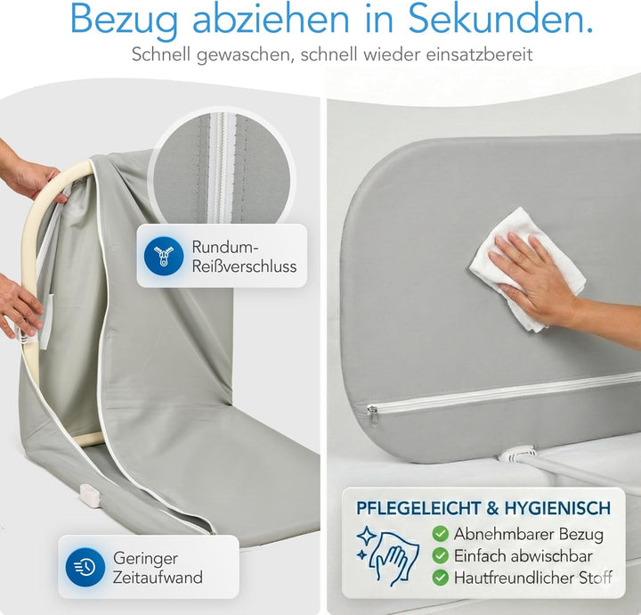 DRITA® Rausfallschutz Bett 120cm, BS 7972 Geprüft, Testsieger Note 1,2, klappbares Bettgitter für Ba