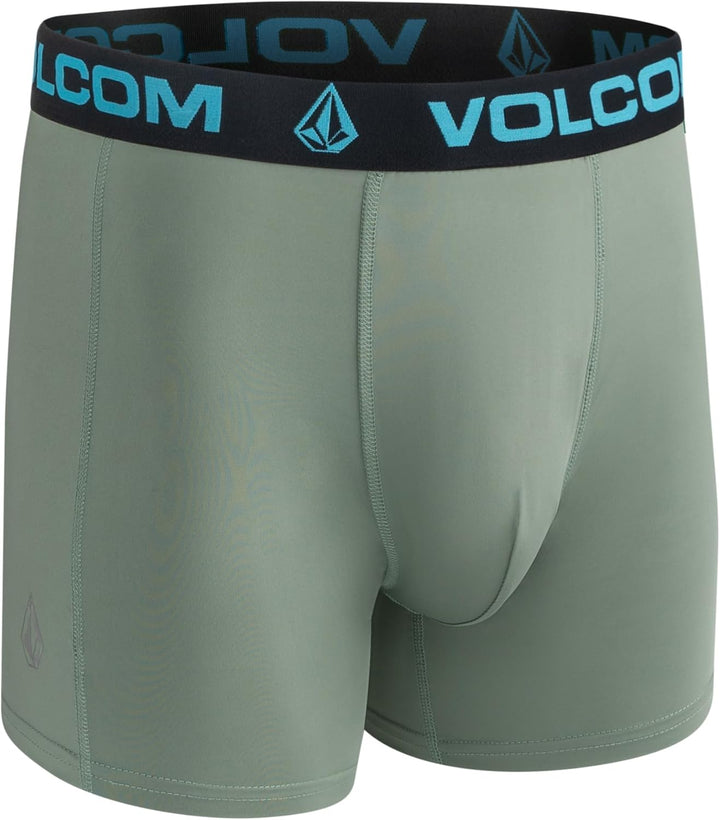 Volcom Herren Volcom Boxer Briefs Boxershorts (4er Pack) M Mehrfarbig/Hellblau/Schwarz/Hellgrün, M M