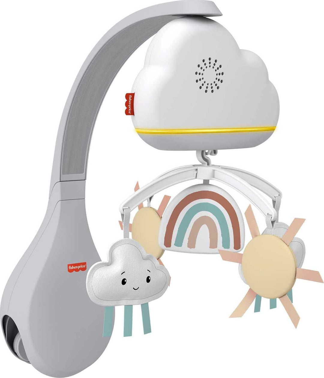 Fisher-Price HBP40 - Regenbogen-Mobile für Babybett, Tisch-Spieluhr und für Babys und Kleinkinder, S